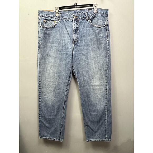 Chaps Jeans Mens Size 40x32 Straight Fit‎ Denim Blue Casual - Picture 1 of 9